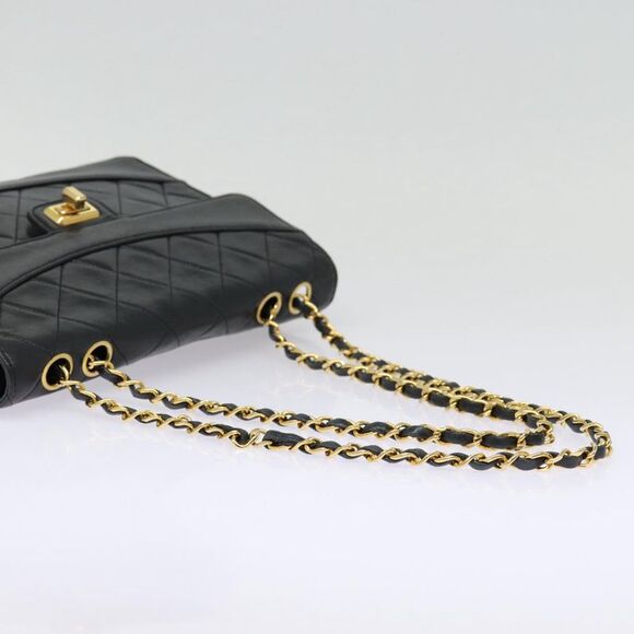 Chanel Single Flap Black Leather Shoulder Bag (Pre-Owned) - Picture 4 of 16